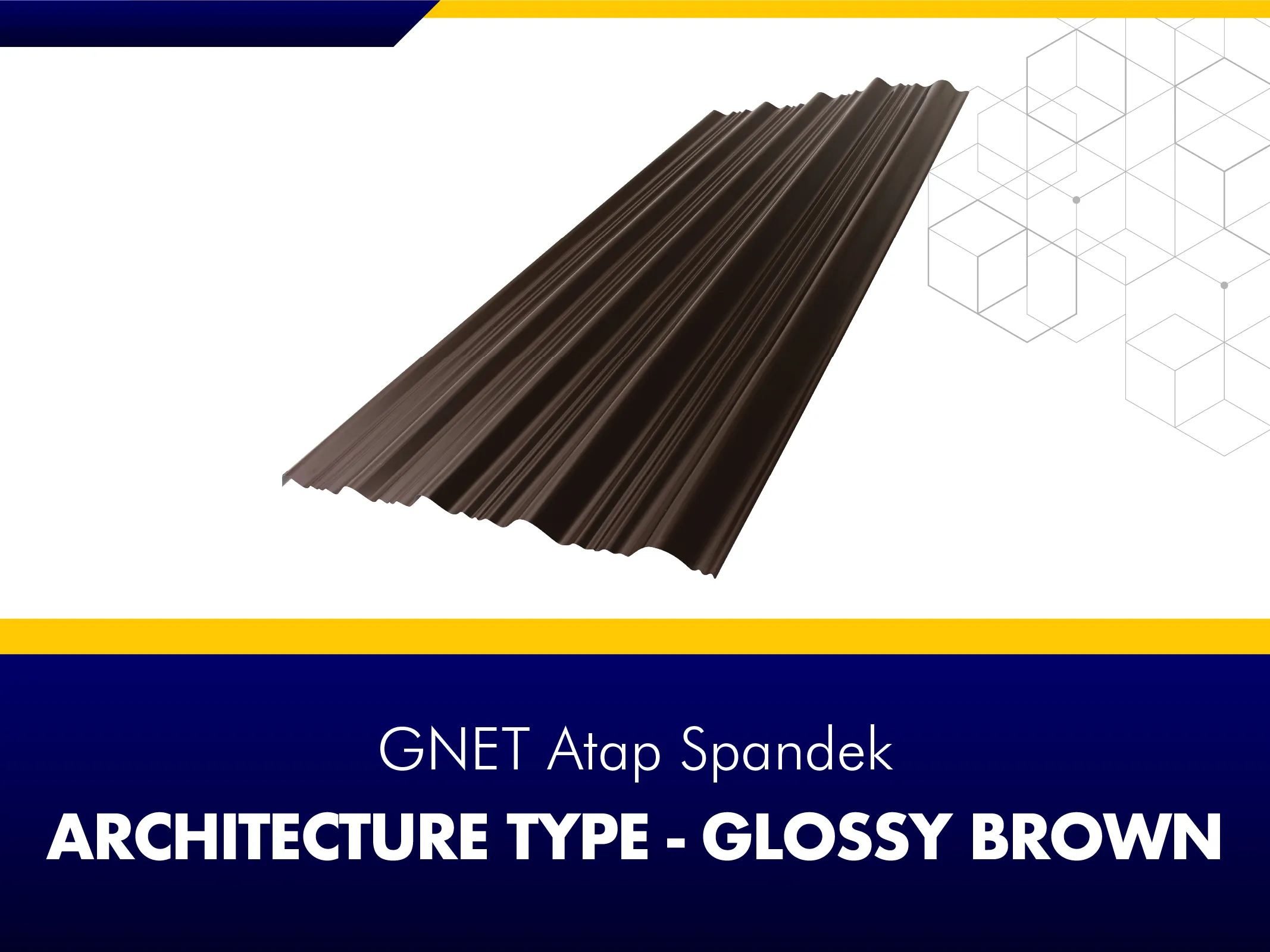FRAME PRODUCT 2_GNET ROOF DECK - ARCHITECTURE TYPE GLOSSY BROWN