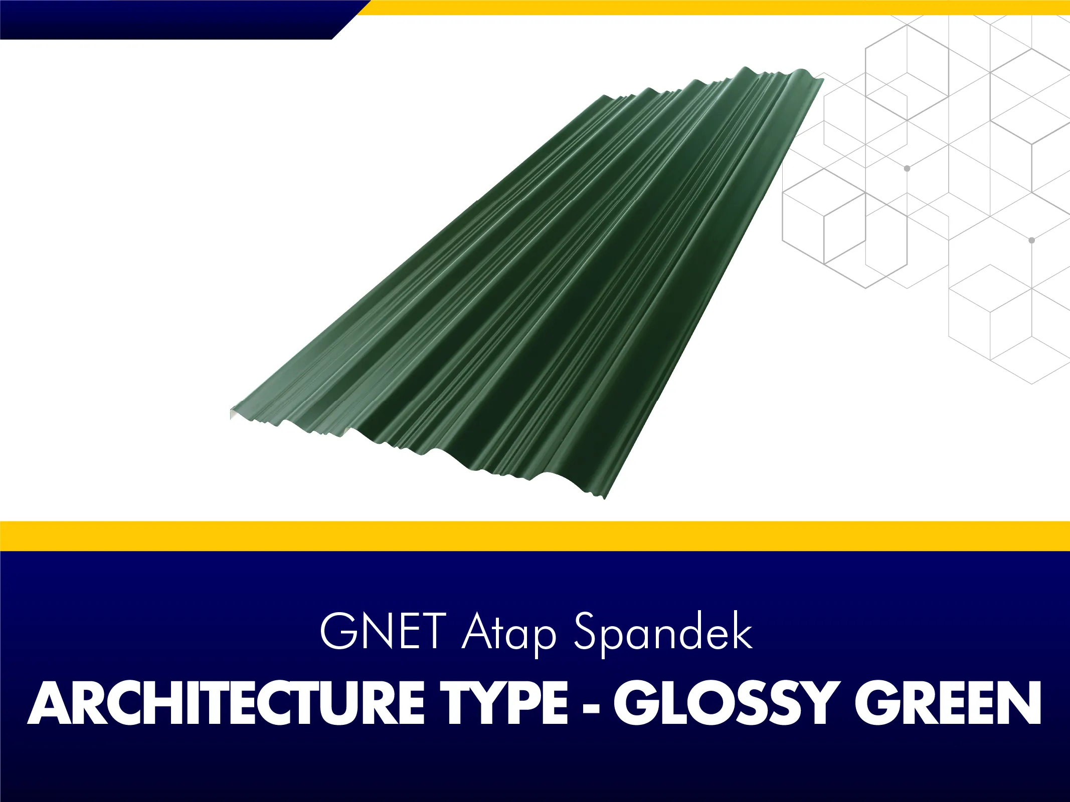FRAME PRODUCT 2_GNET ROOF DECK - ARCHITECTURE TYPE GLOSSY REEN