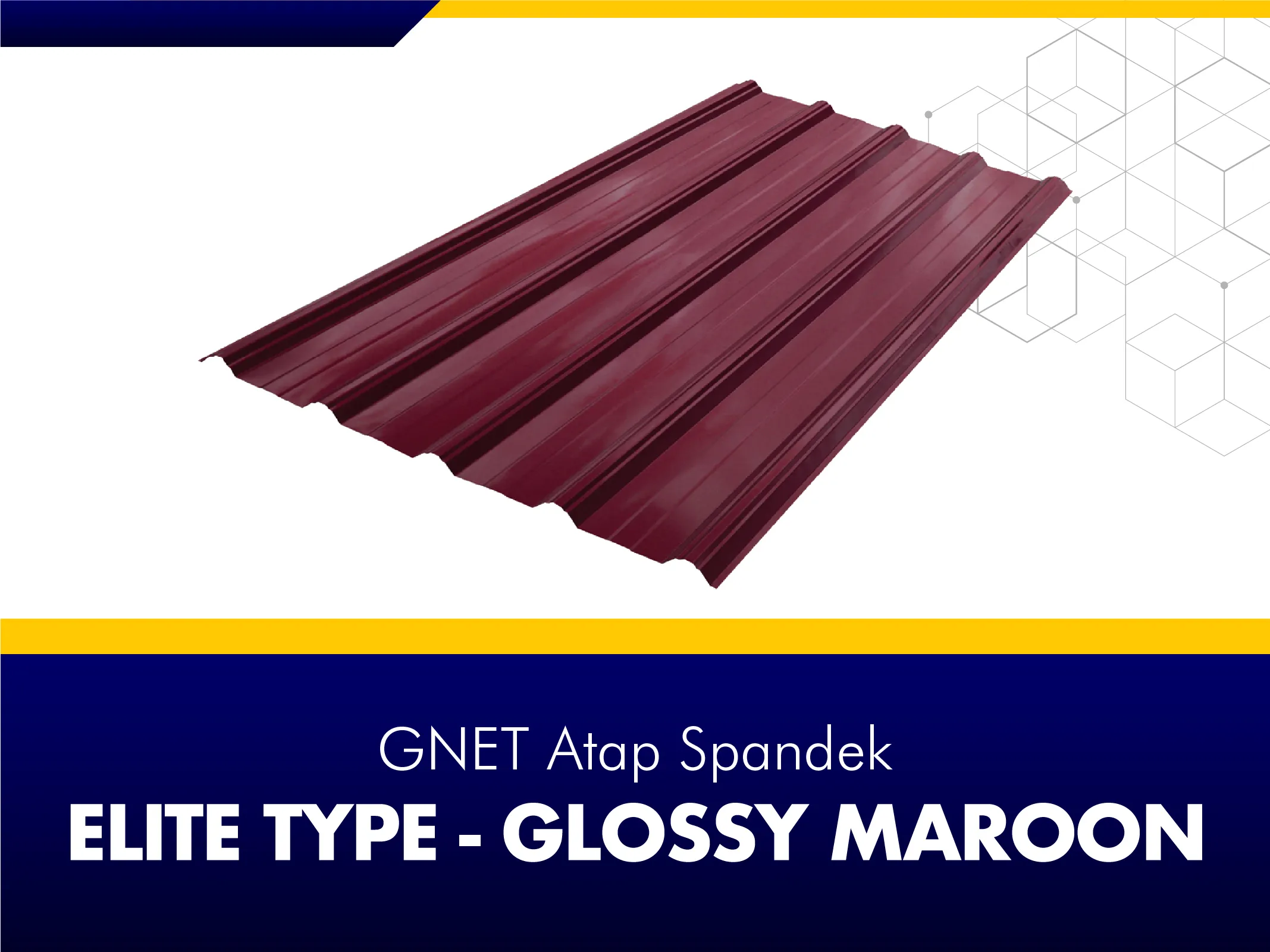 FRAME PRODUCT 2_GNET ROOF DECK - ELITE TYPE MAROON