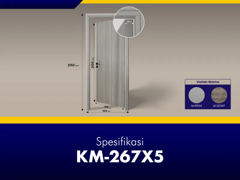 GNET WPC Door Set Tipe KM-267X5_Spesifikasi