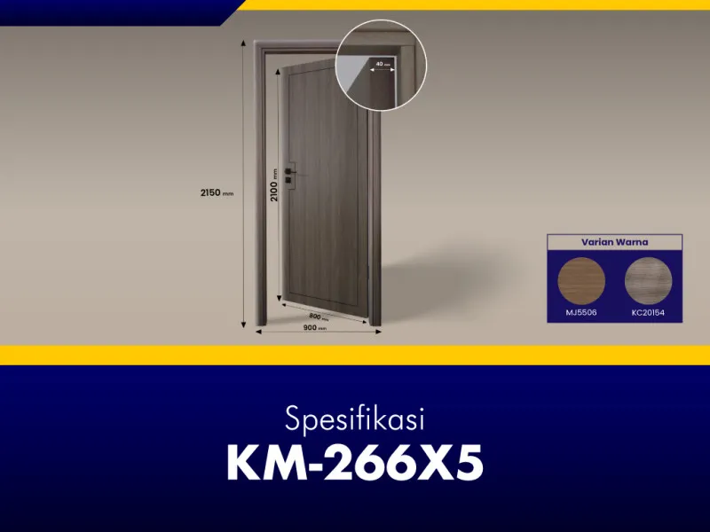 GNET WPC Door Set Tipe KM-266X5_Spesifikasi