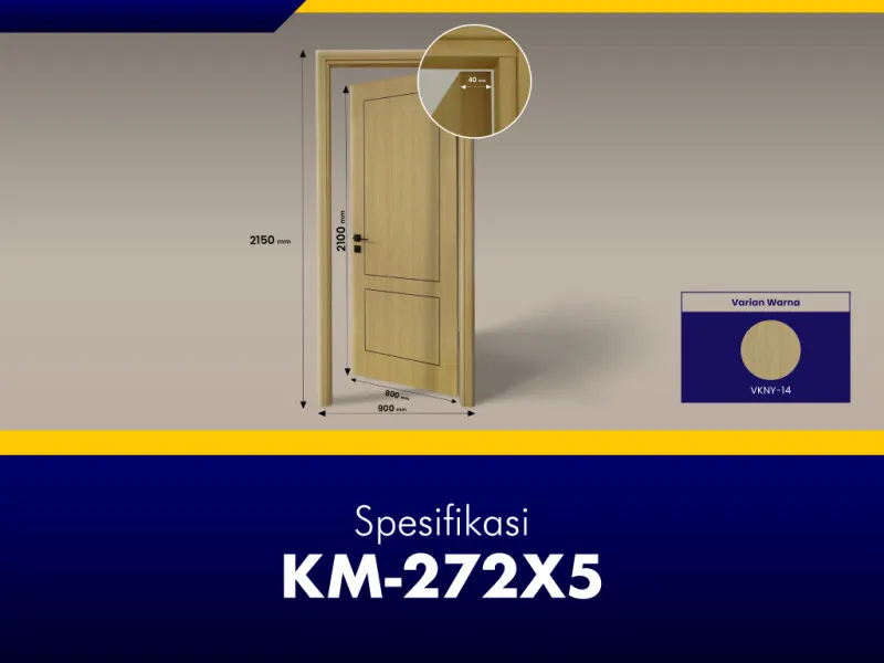 GNET WPC Door Set Tipe KM-272X5_Spesifikasi