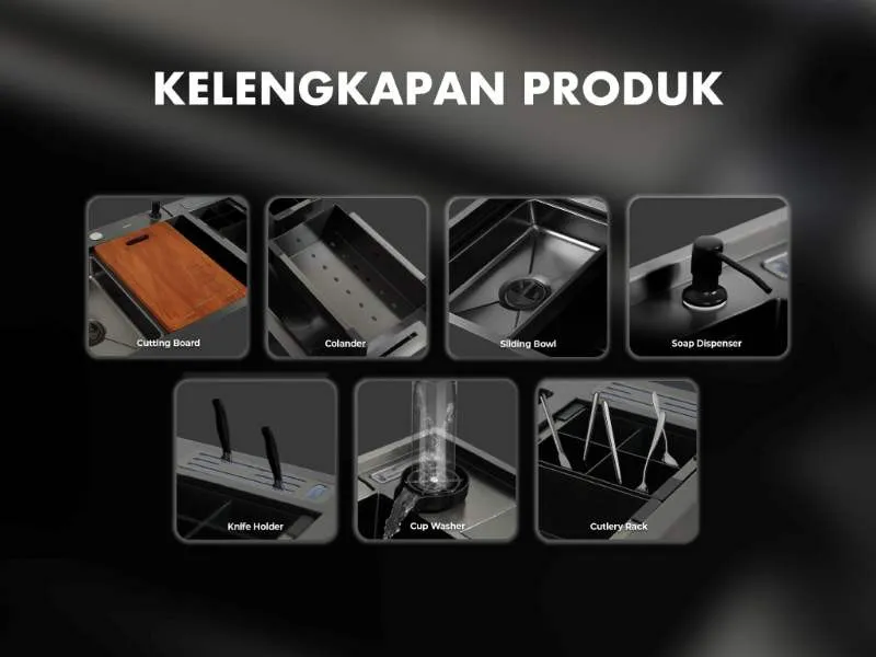 Kelengkapan Produk Luxuric H-8650TS BK