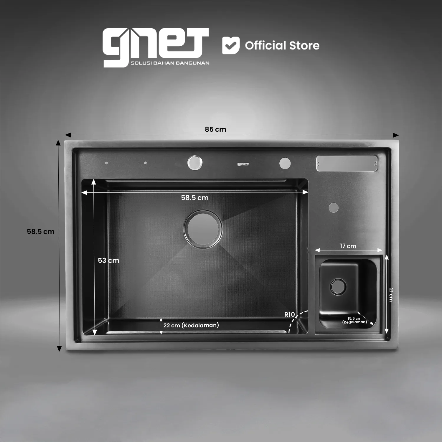 Ukuran Kitchen Luxuric H-8553US EBBK