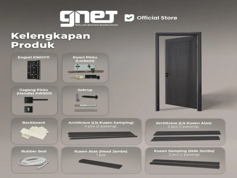 Tipe KM 244B Kelengkapan produk