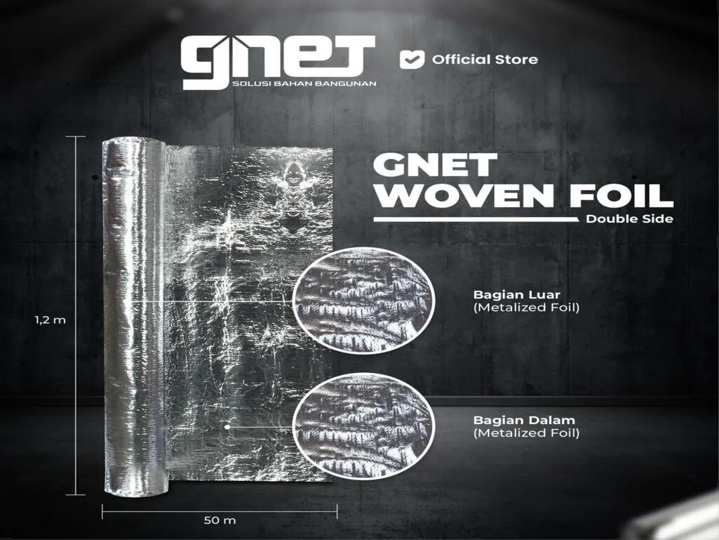 Ukuran Woven Foil Double Side