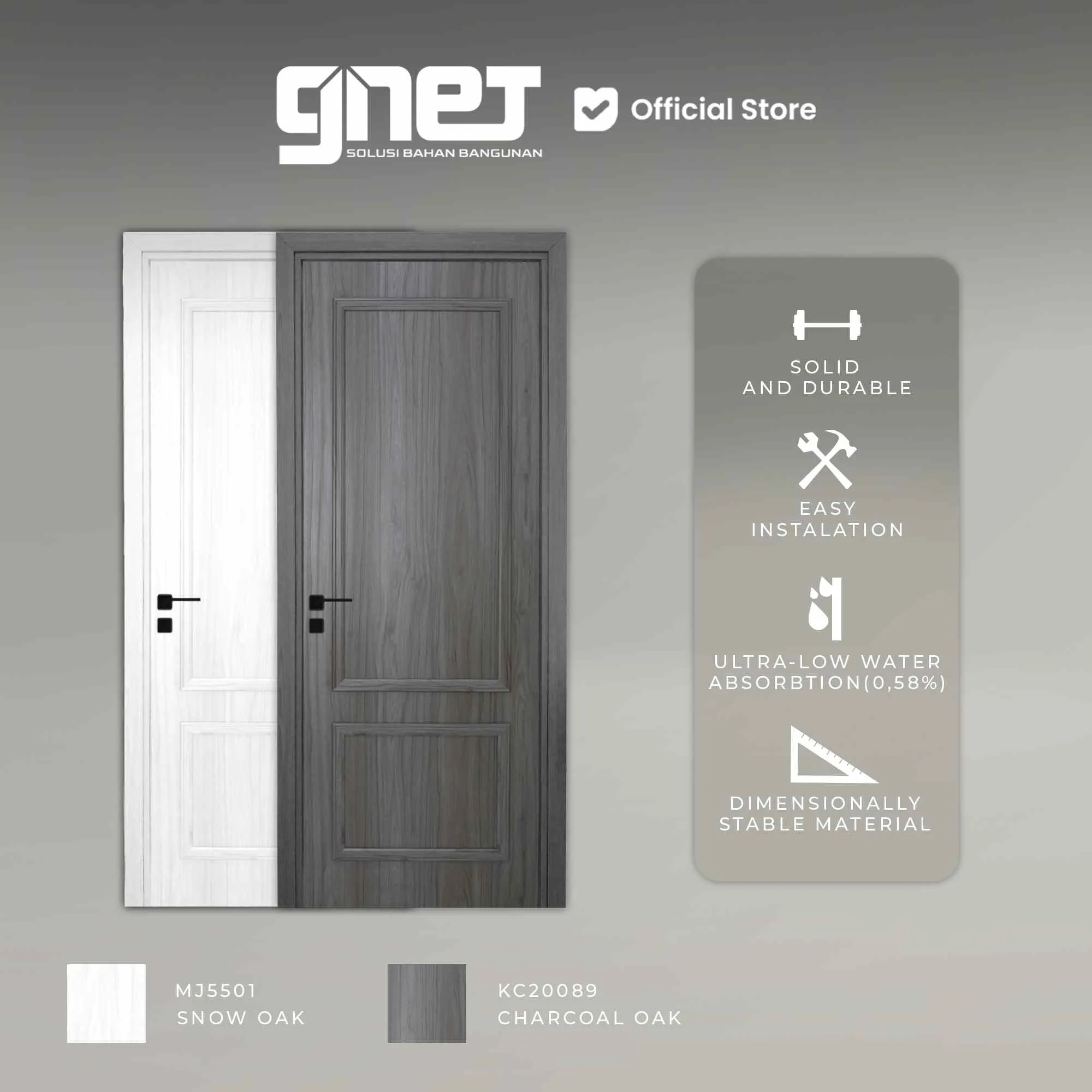GNET WPC Door Set Tipe KM-244B Keunggulan