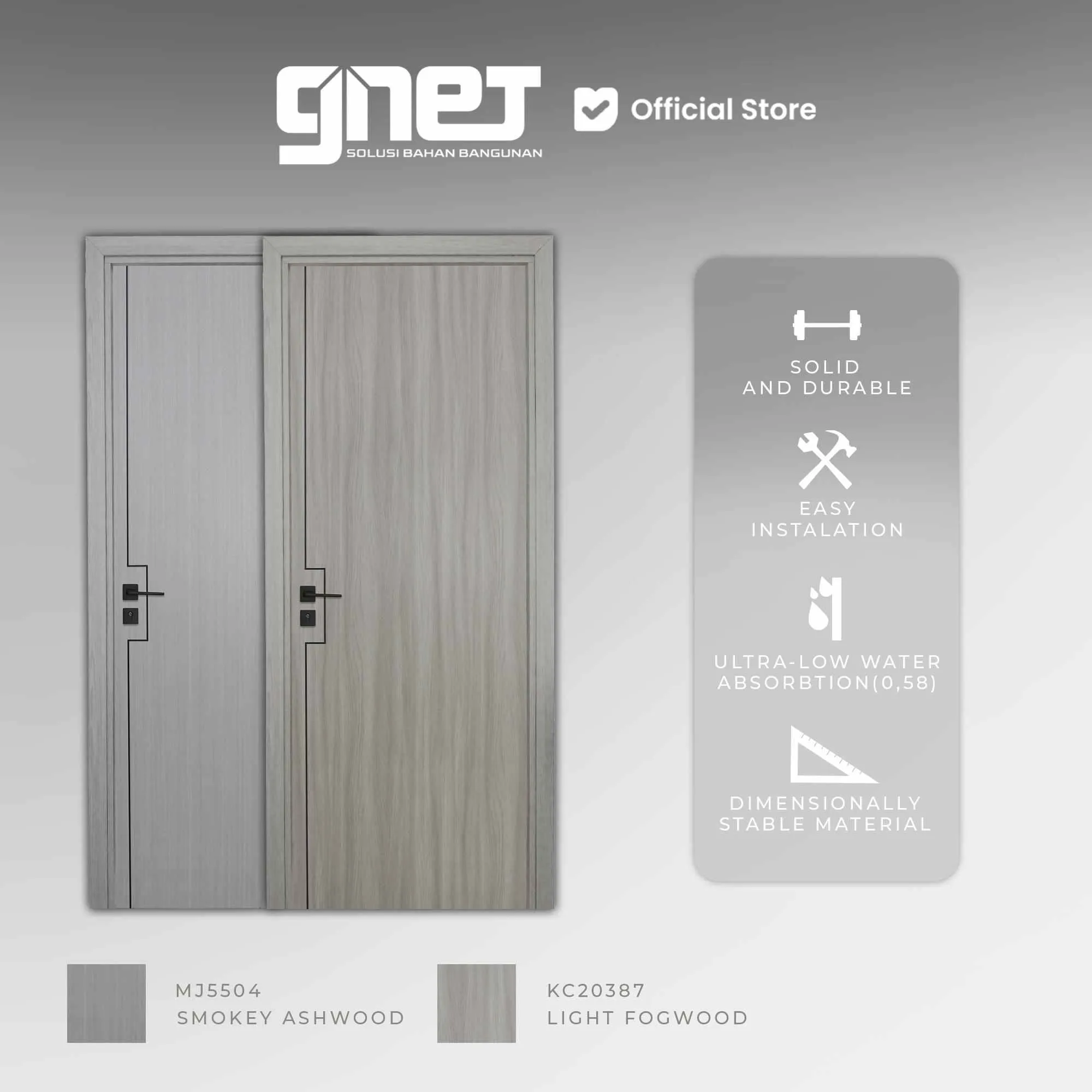 GNET WPC Door Set Tipe KM-267X5 Varian