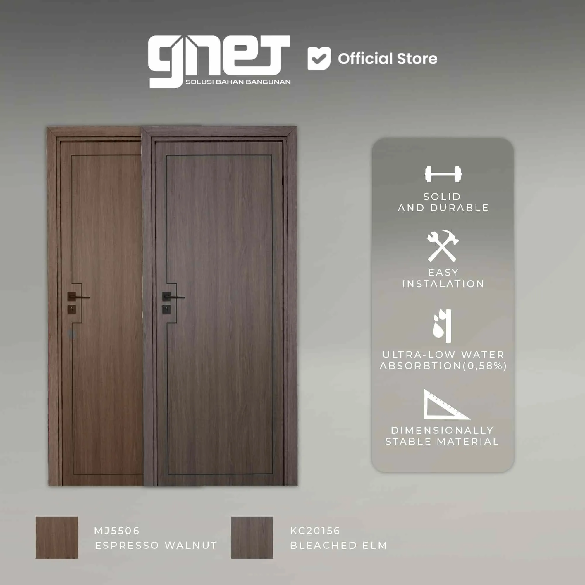 GNET WPC Door Set Tipe KM-266X5 Keunggulan