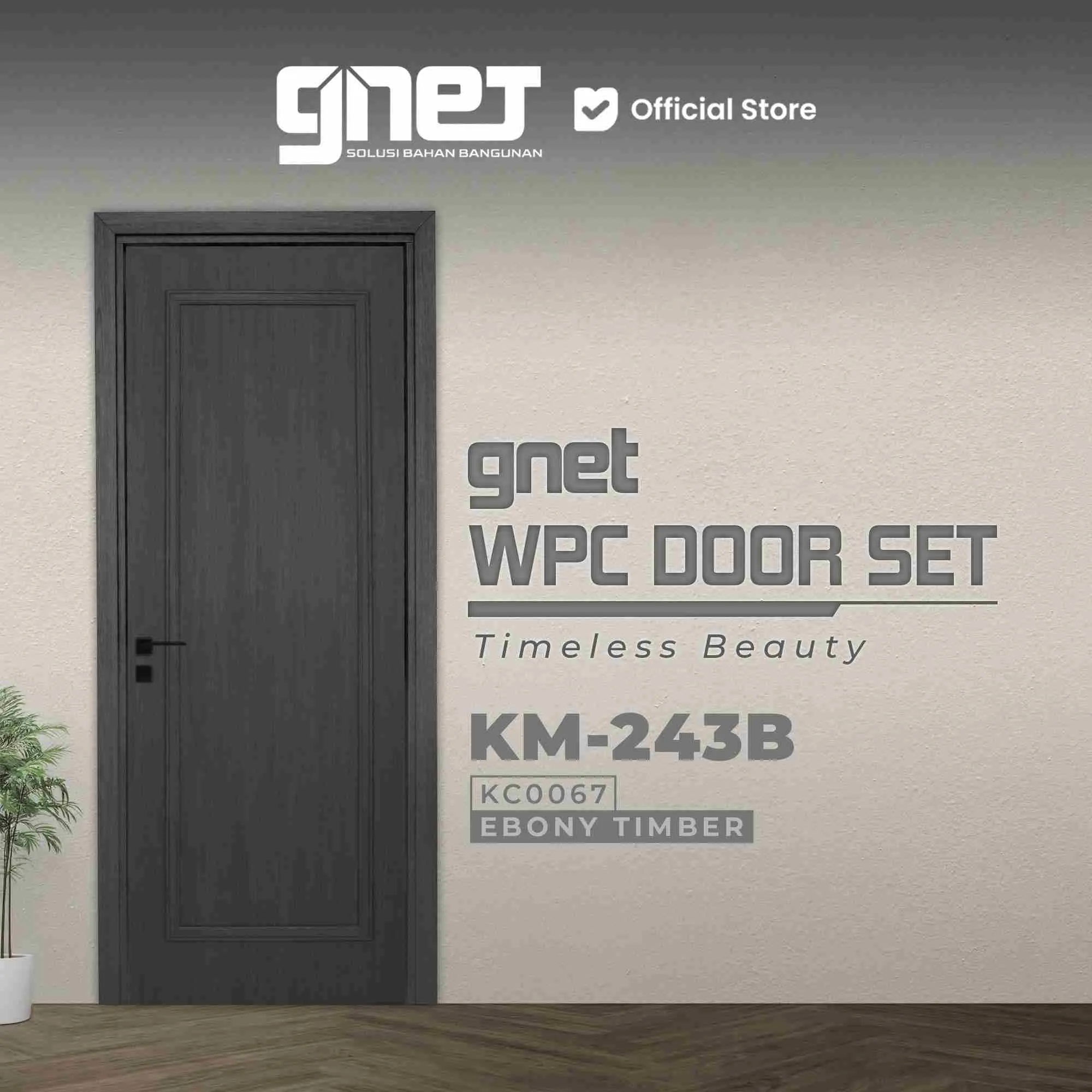 GNET WPC Door Set Tipe KM-243B