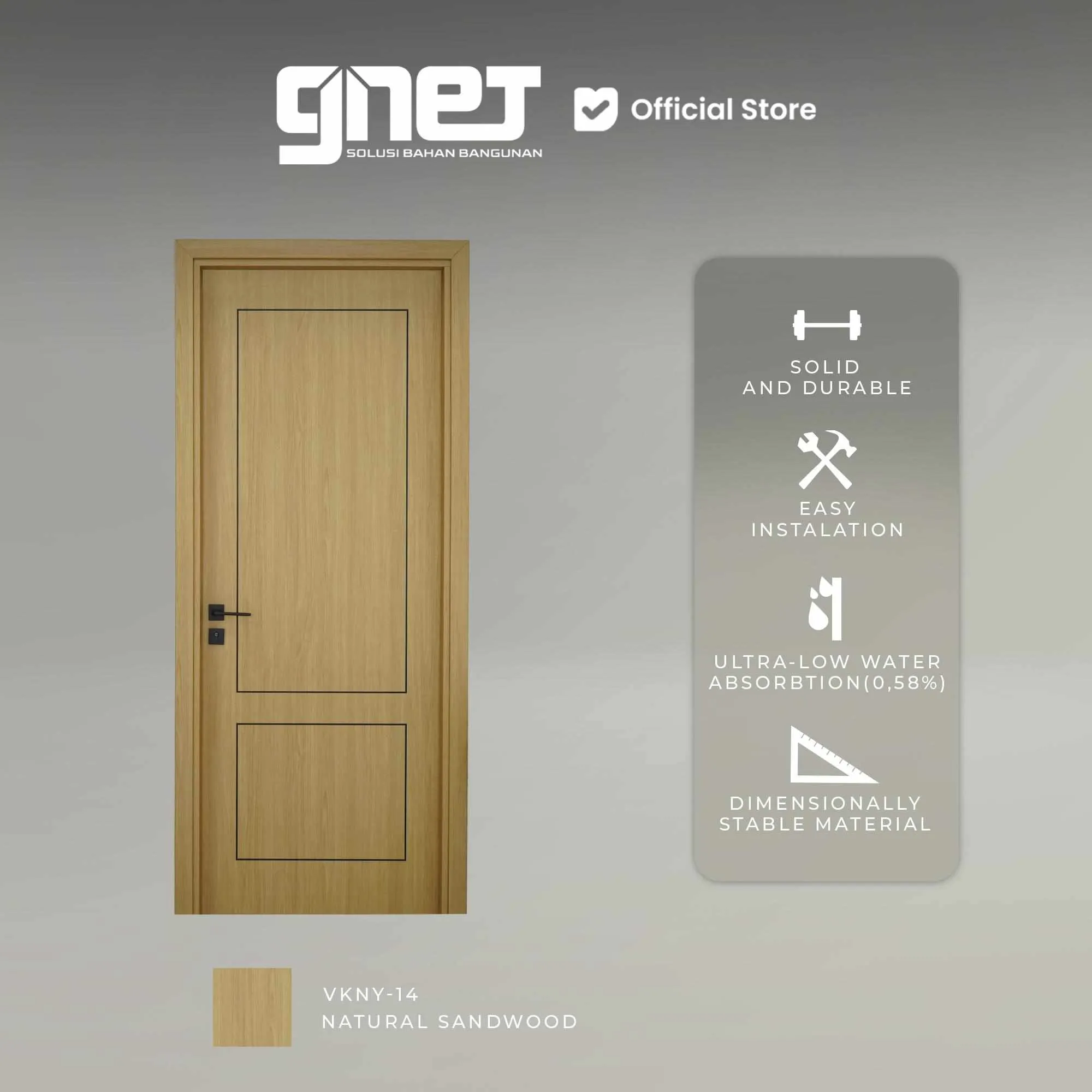GNET WPC Door Set Tipe KM-272X5 Varian