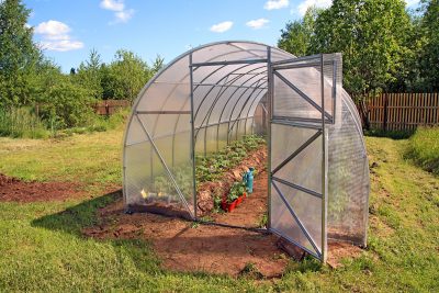 desain greenhouse sederhana hoop house