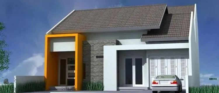 rumah atap miring kebelakang