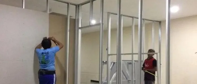 Dinding Partisi Baja Ringan untuk Interior Komersial