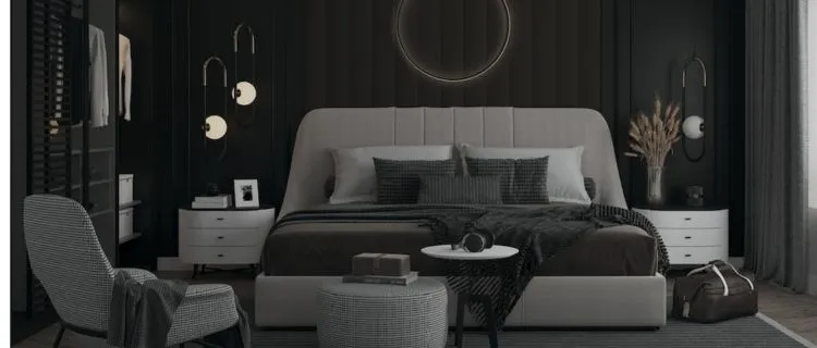 Interior Kamar Warna Hitam Modern