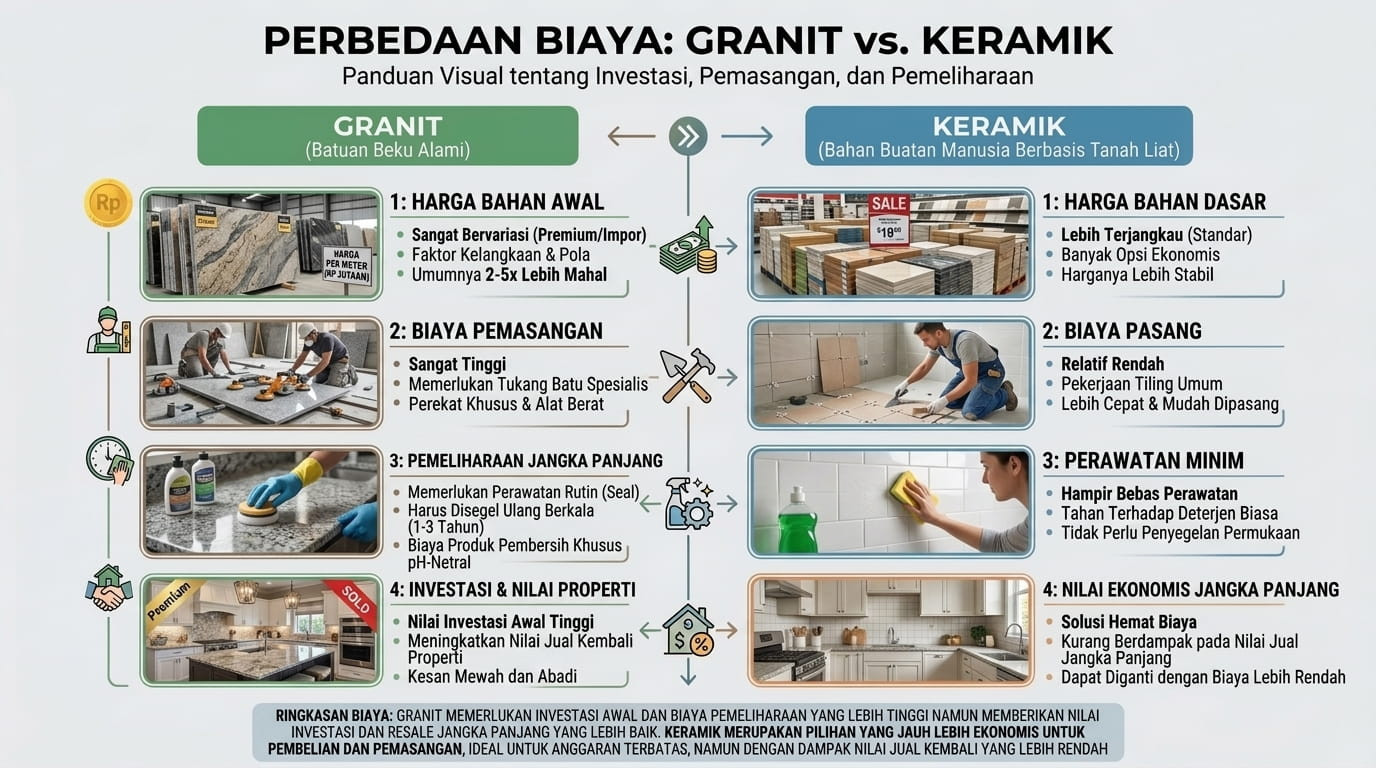 perbedaan granit dan keramik
