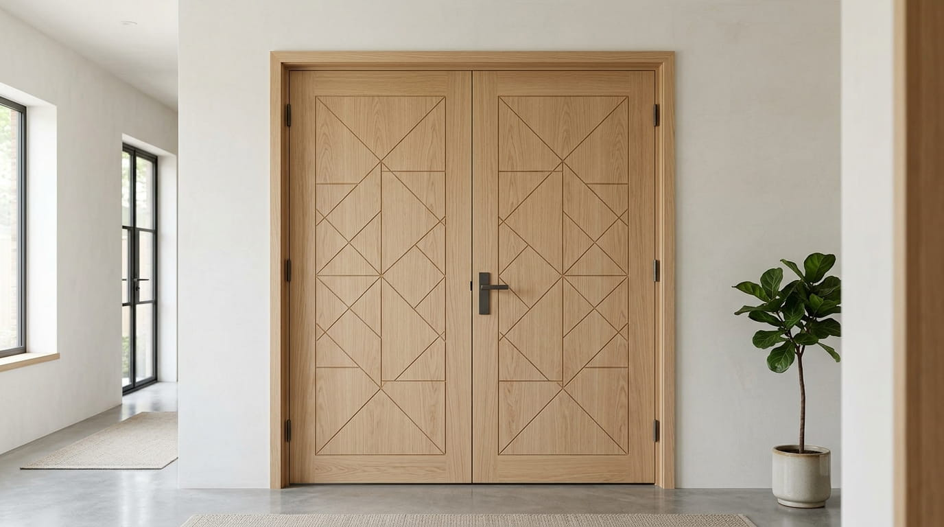 model pintu minimalis 2 pintu besar kecil