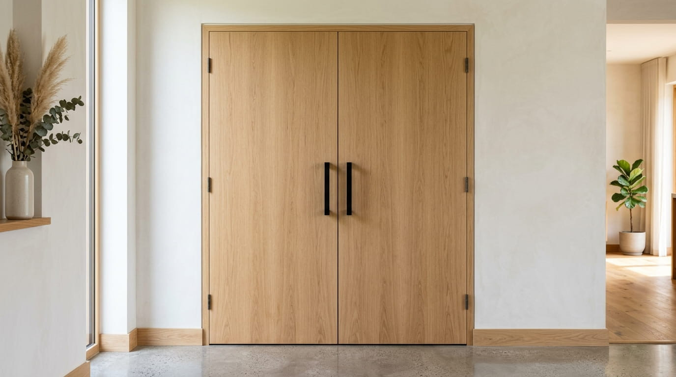 model pintu minimalis 2 pintu besar kecil